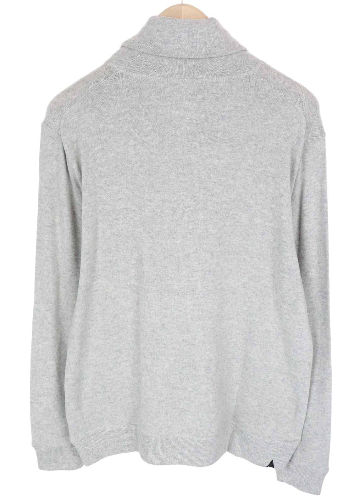 DENHAM Men's Grey L Jumper Cotton Blend Stretch Pullover Long Sleeves