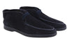 Blue Leather Desert Boots