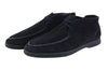 Blue Leather Desert Boots