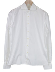 SUITSUPPLY Men's Formal Shirt 39/15 1/2 White Pure Cotton Cutaway Extra Slim