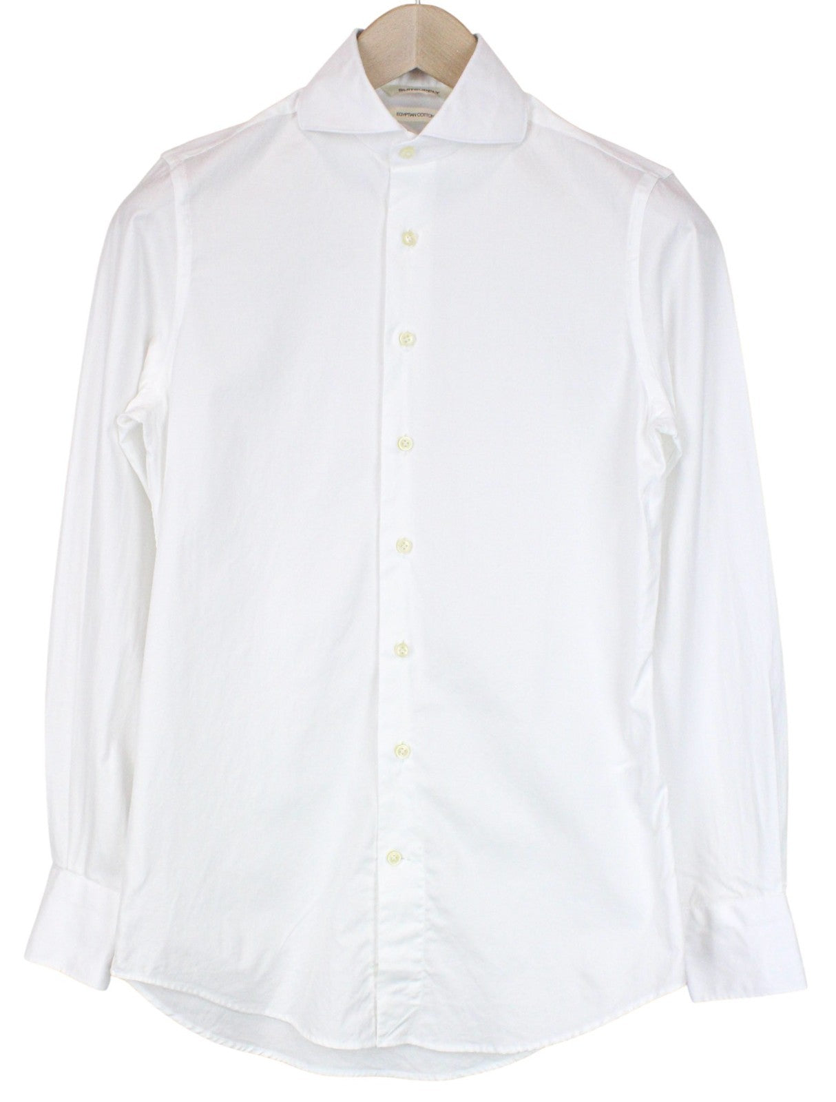 SUITSUPPLY Men's Formal Shirt 35/13 1/2 White Pure Cotton Button-Up Extra Slim