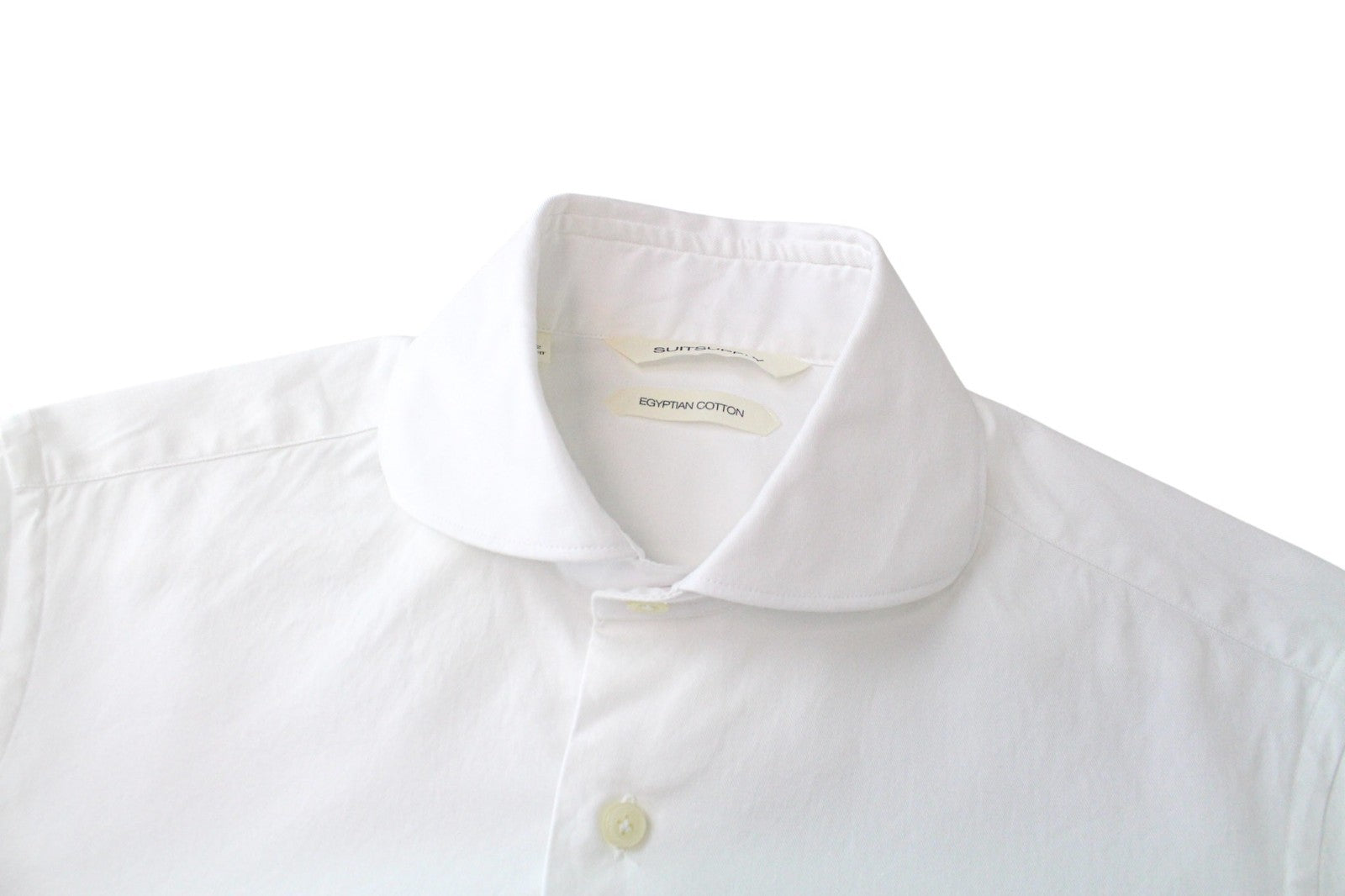 SUITSUPPLY Men's Formal Shirt 35/13 1/2 White Pure Cotton Button-Up Extra Slim