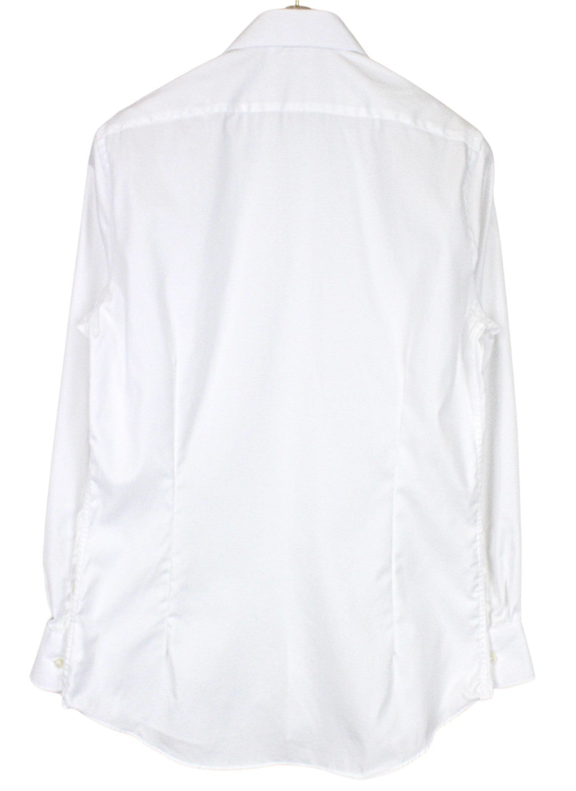 SUITSUPPLY Men's Formal Shirt 39 White Pure Cotton Extra Slim Long Sleeve