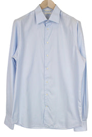 SUITSUPPLY Traveller Men's Formal Shirt 41L/16L Slim Blue Pure Cotton Long