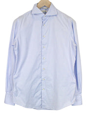 SUITSUPPLY Men's Formal Shirt 39/15 1/2 Blue Cutaway Extra Slim Pure Cotton