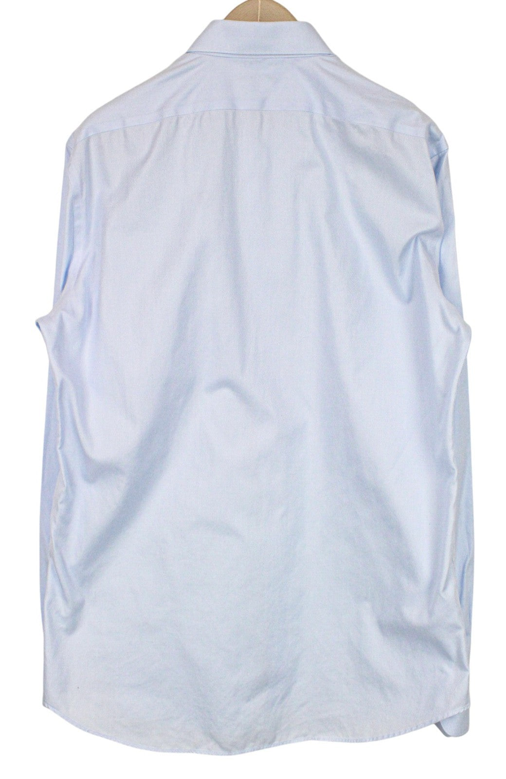 SUITSUPPLY Men's Formal Shirt 44.7/17 1/2L Light Blue Slim Pure Cotton Try On