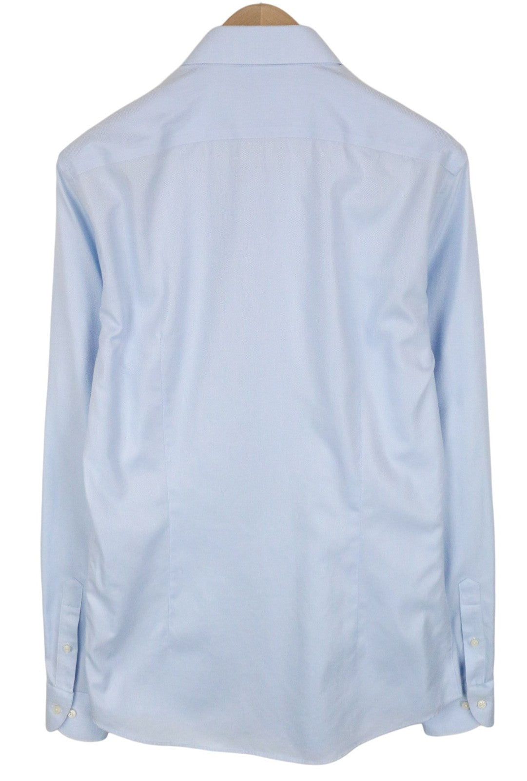 SUITSUPPLY Traveller Men's Formal Shirt 41L/16L Blue Melange Slim Pure Cotton