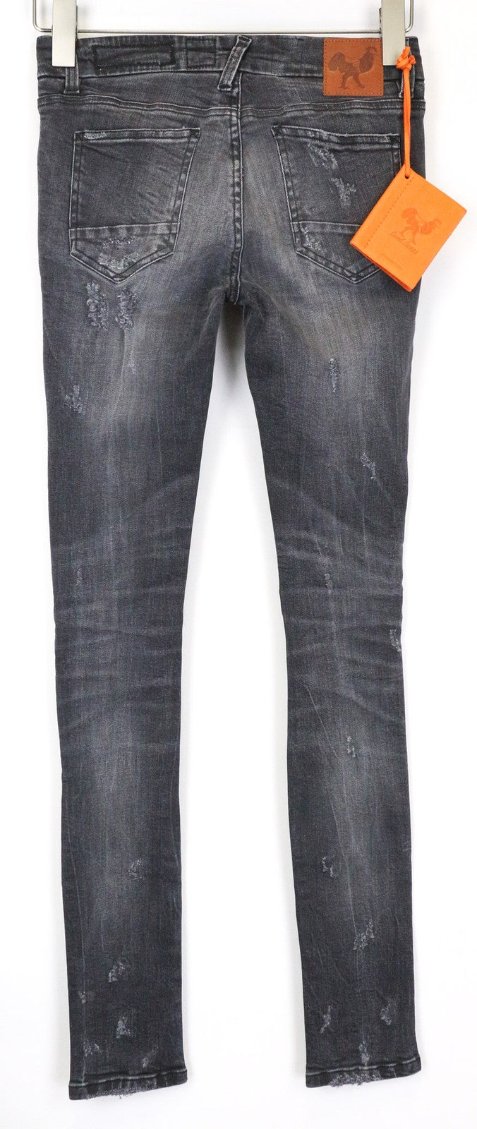GOOD GENES Women's Jeans W27/L33 Grey Super Skinny Stretch Distress
