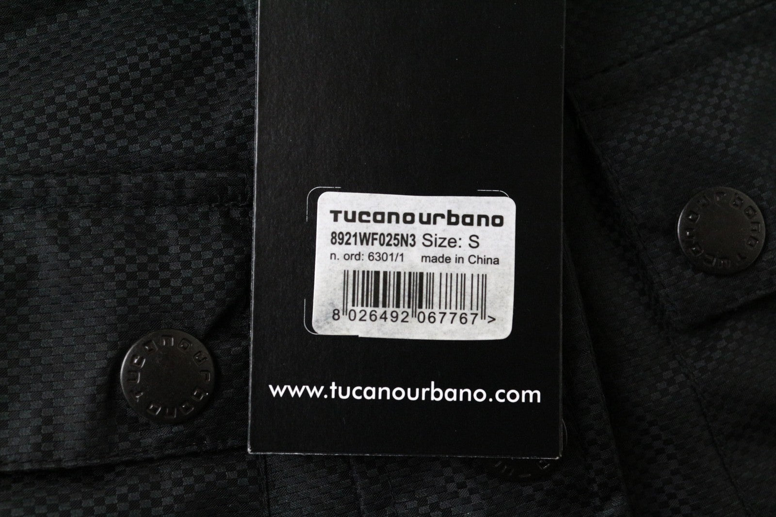 TUCANO URBANO Tina Women's Moto Jacket S Black PVC-Free Lined Windbreaker