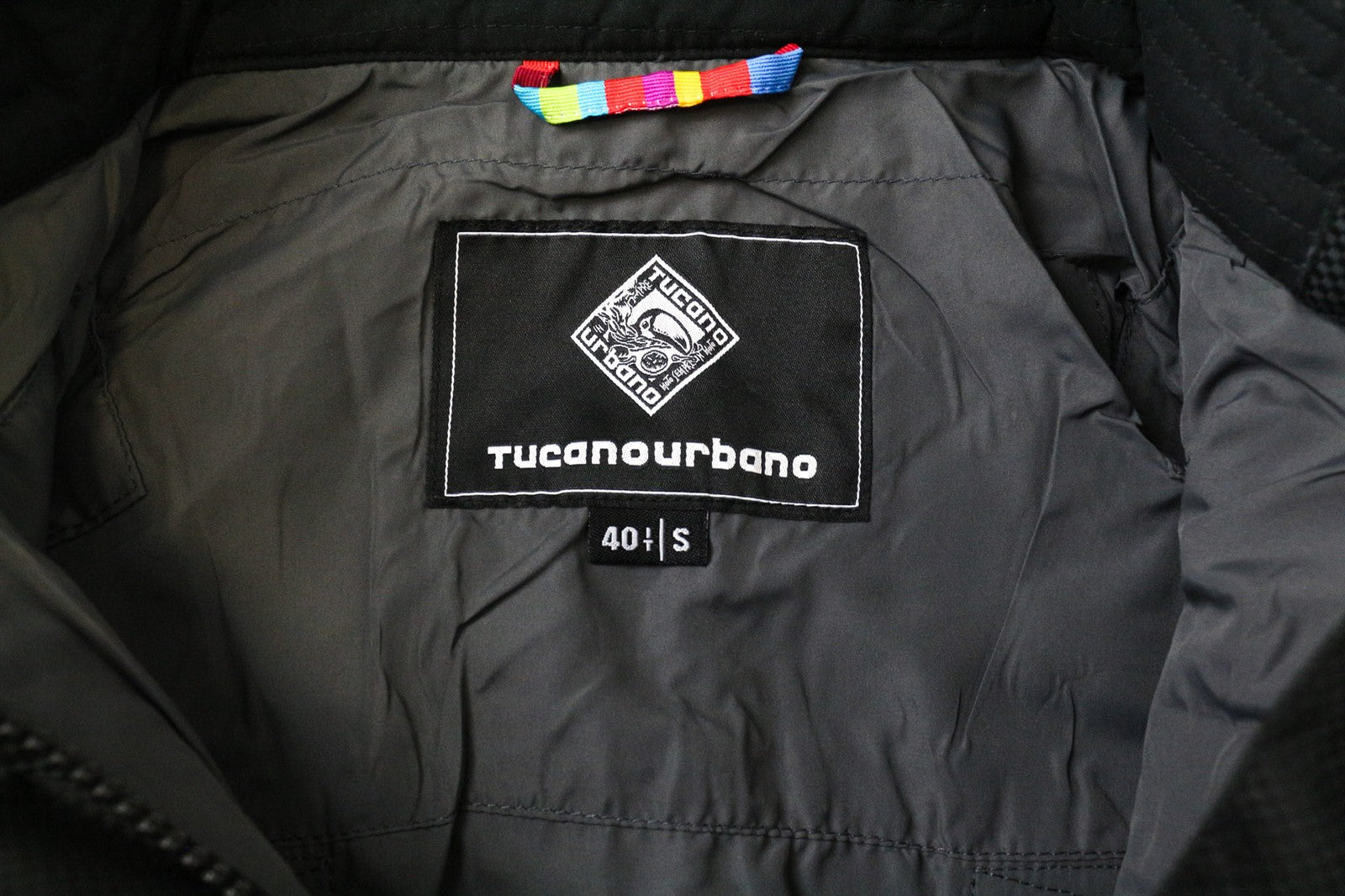 TUCANO URBANO Tina Women's Moto Jacket S Black PVC-Free Lined Windbreaker