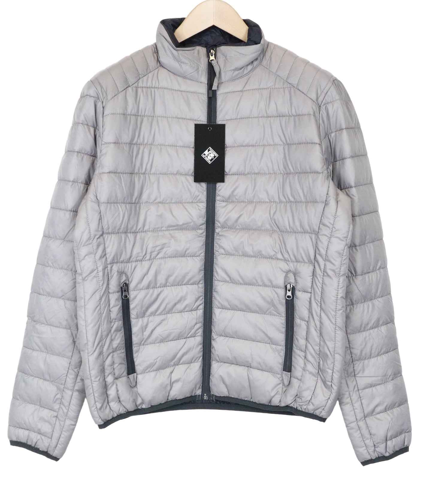 TUCANO URBANO Lot Pack Men's Grey Jacket M Thermal Lined Zipped Windbreaker