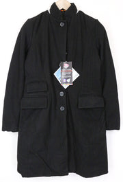 TUCANO URBANO New Carmen Women's Black IT40 Wool Blend Moto Style Coat