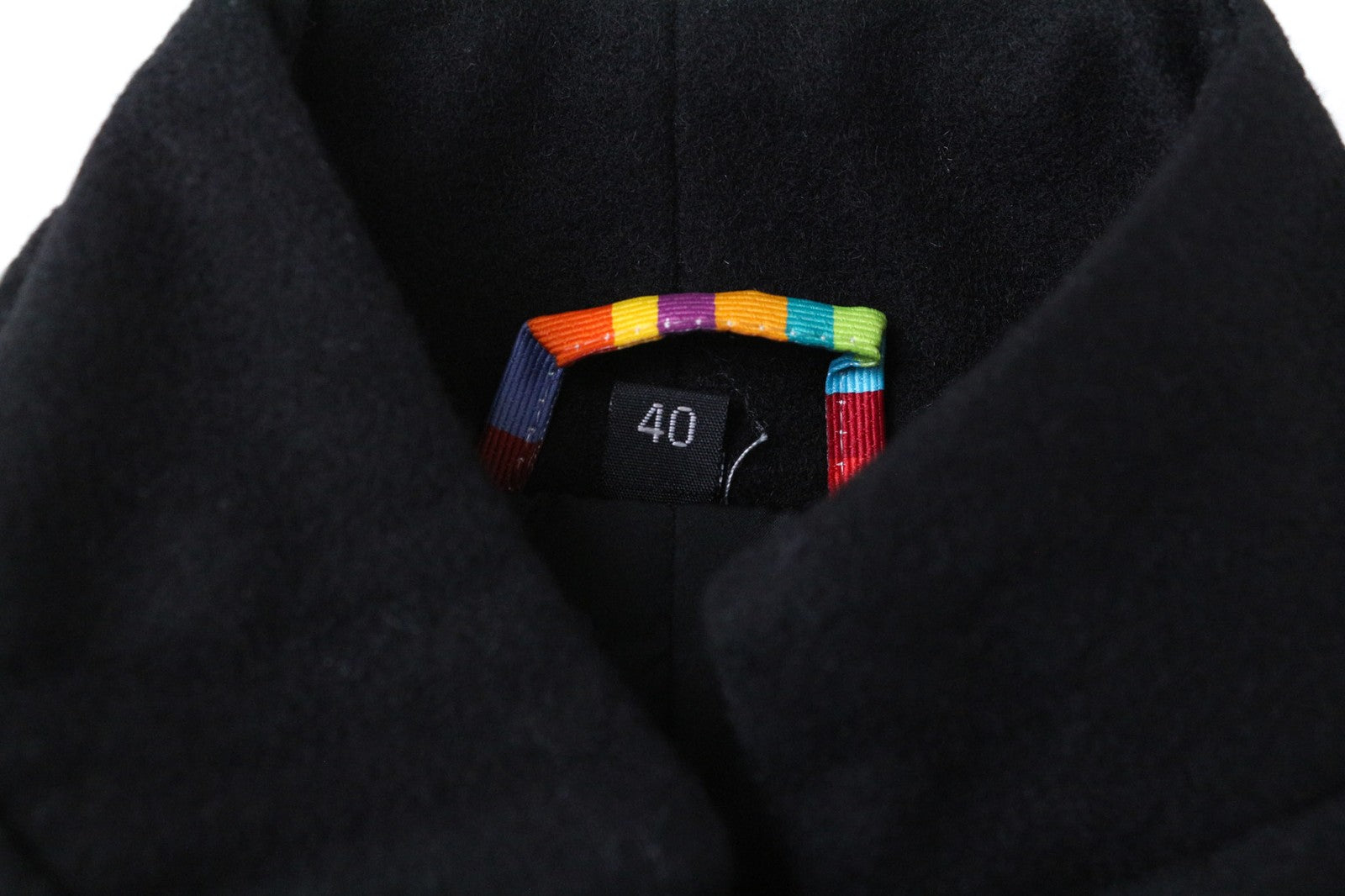 TUCANO URBANO New Carmen Women's Black IT40 Wool Blend Moto Style Coat