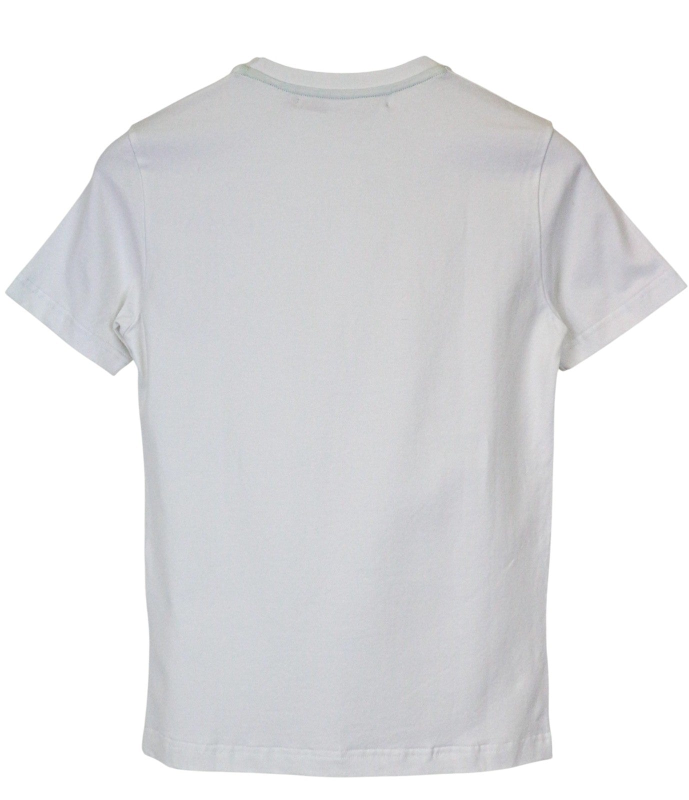 VKING Men's White Cotton Stretch T-Shirt S Short Sleeve Logo Pullover