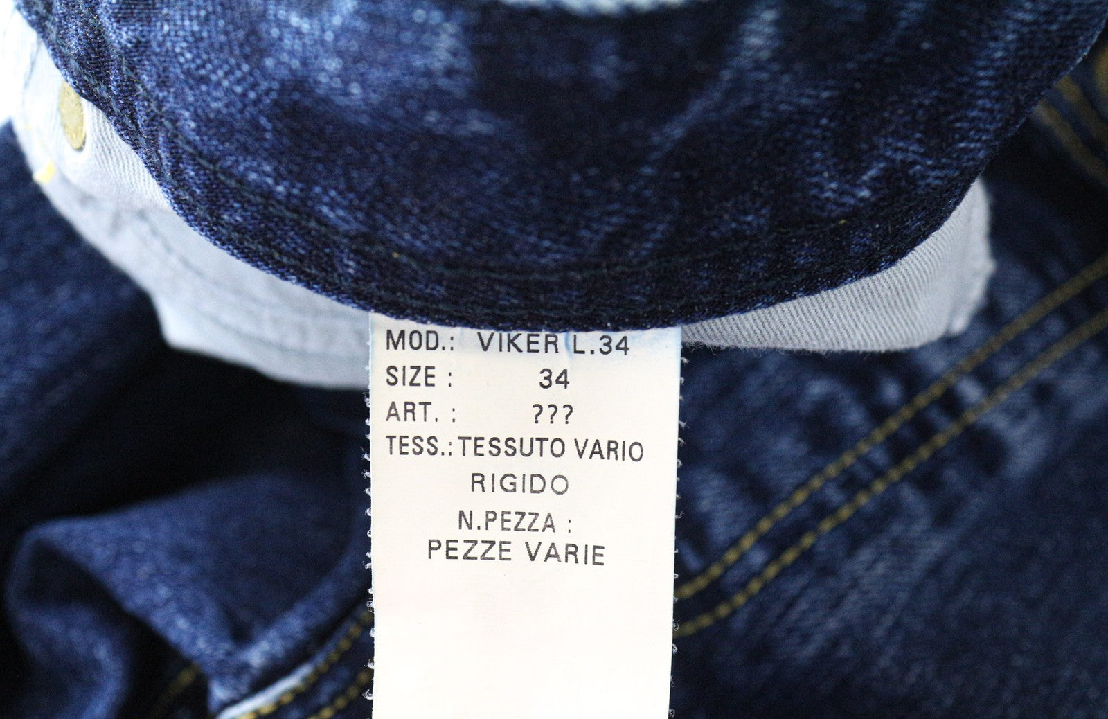 DIESEL Viker Men's Blue W34 Straight Fit Casual Regular Cotton 5-Pocket