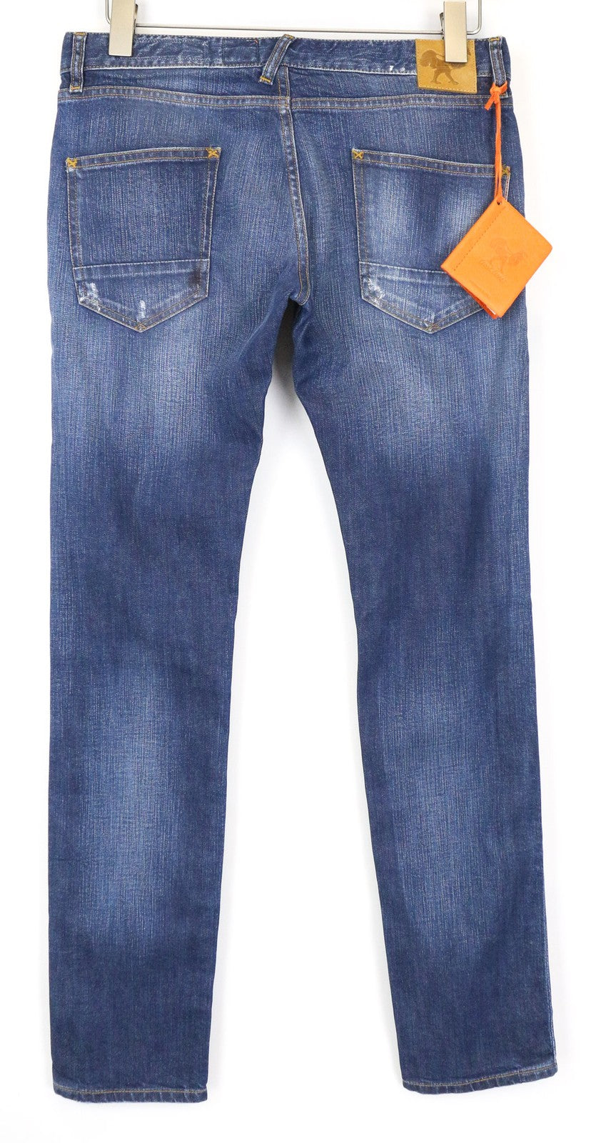 GOOD GENES Women's Jeans W27/L33 Blue Slim Fit Painted Selvedge Cotton Stretch