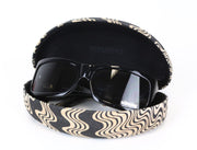 MISSONI Women's Oversized Black Sunglasses OS Tinted Logo Detailed