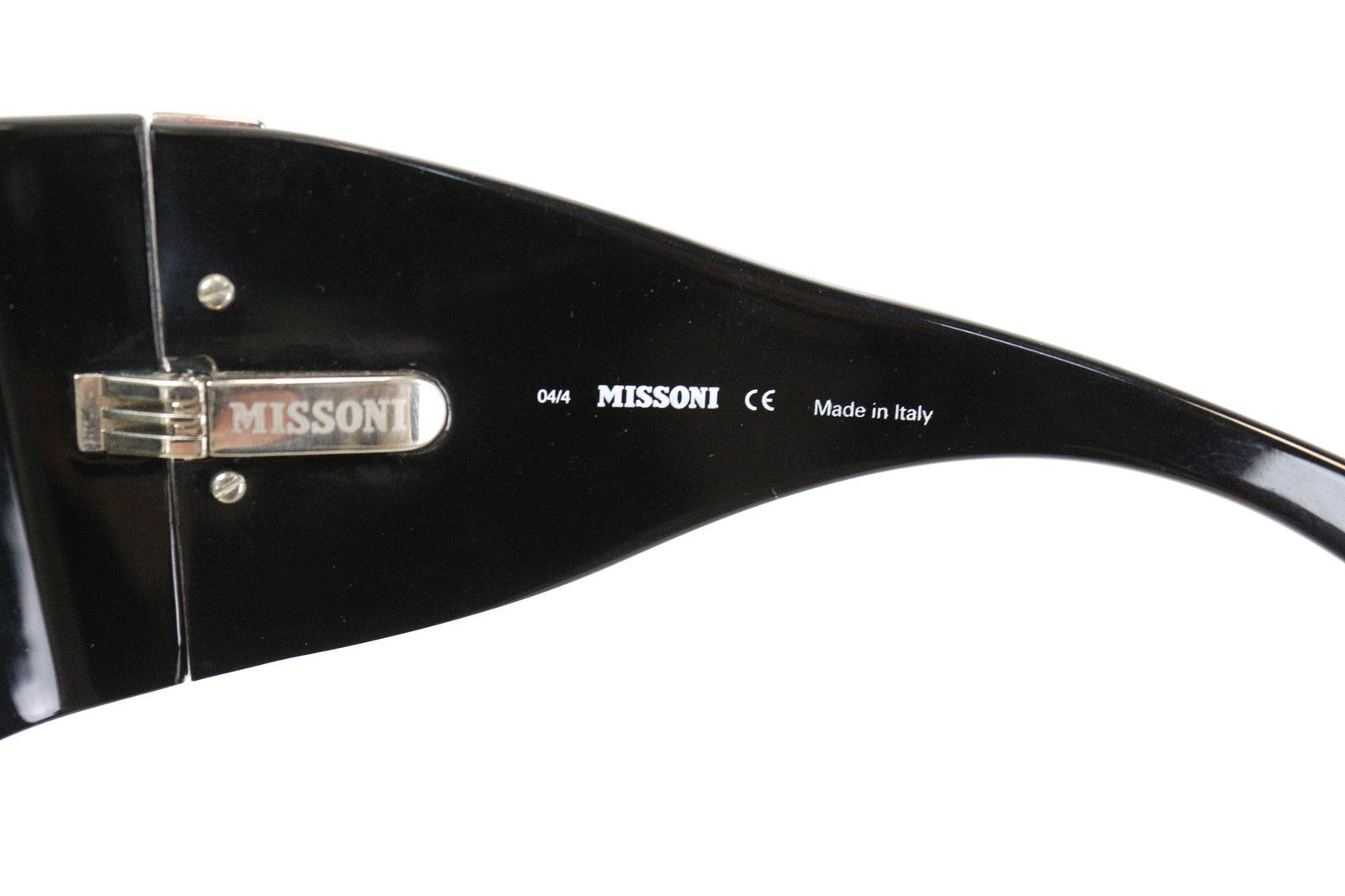 MISSONI Women's Oversized Black Sunglasses OS Tinted Logo Detailed