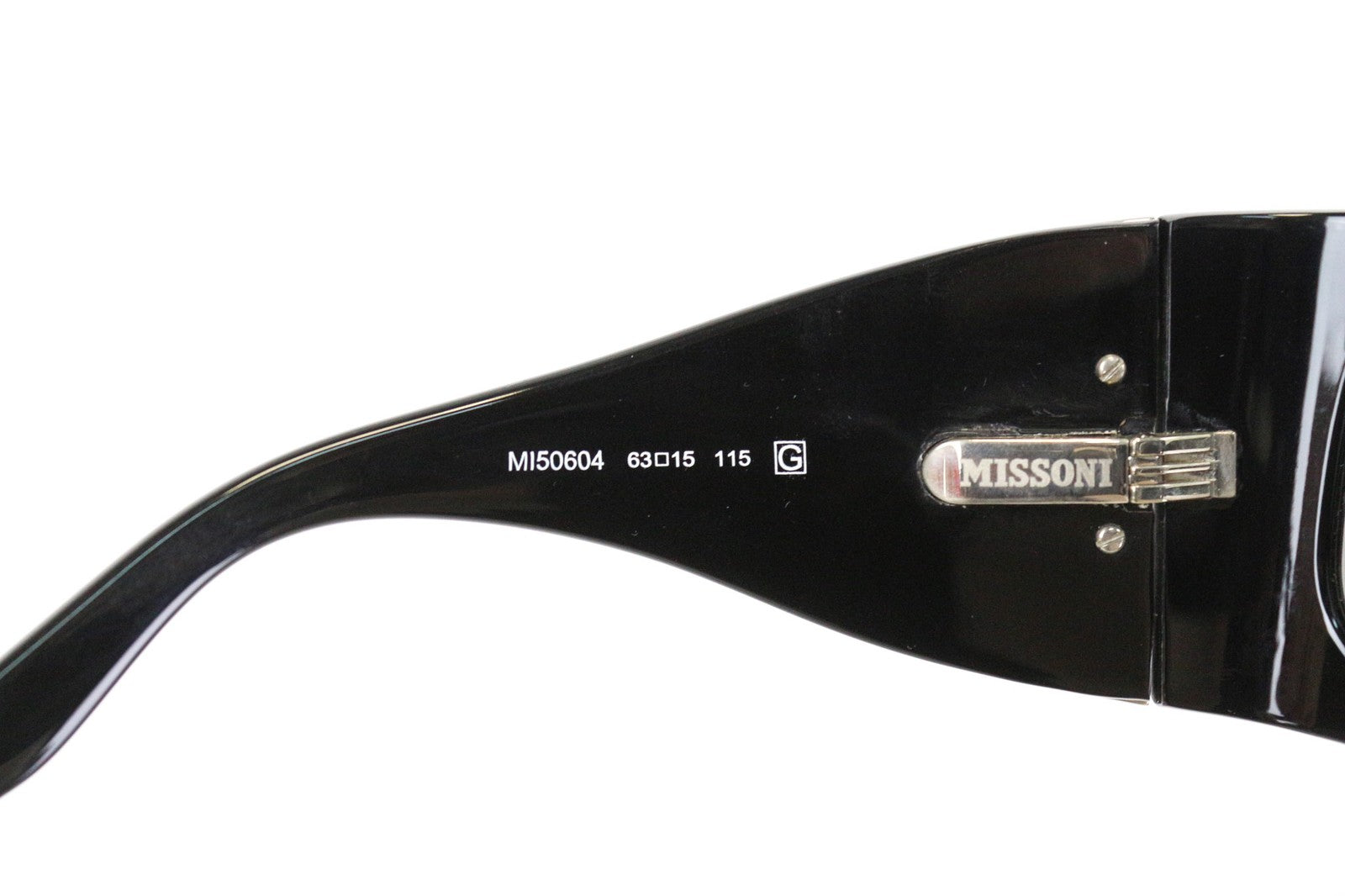 MISSONI Women's Oversized Black Sunglasses OS Tinted Logo Detailed
