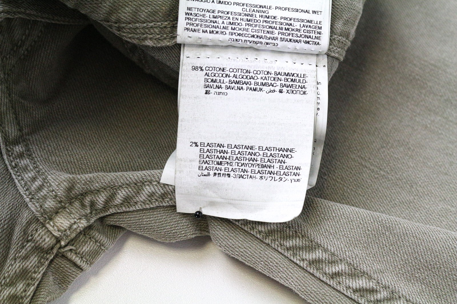 REPLAY Anbass Men's Light Brown Slim W30/L34 Cotton Stretch Plain Jeans