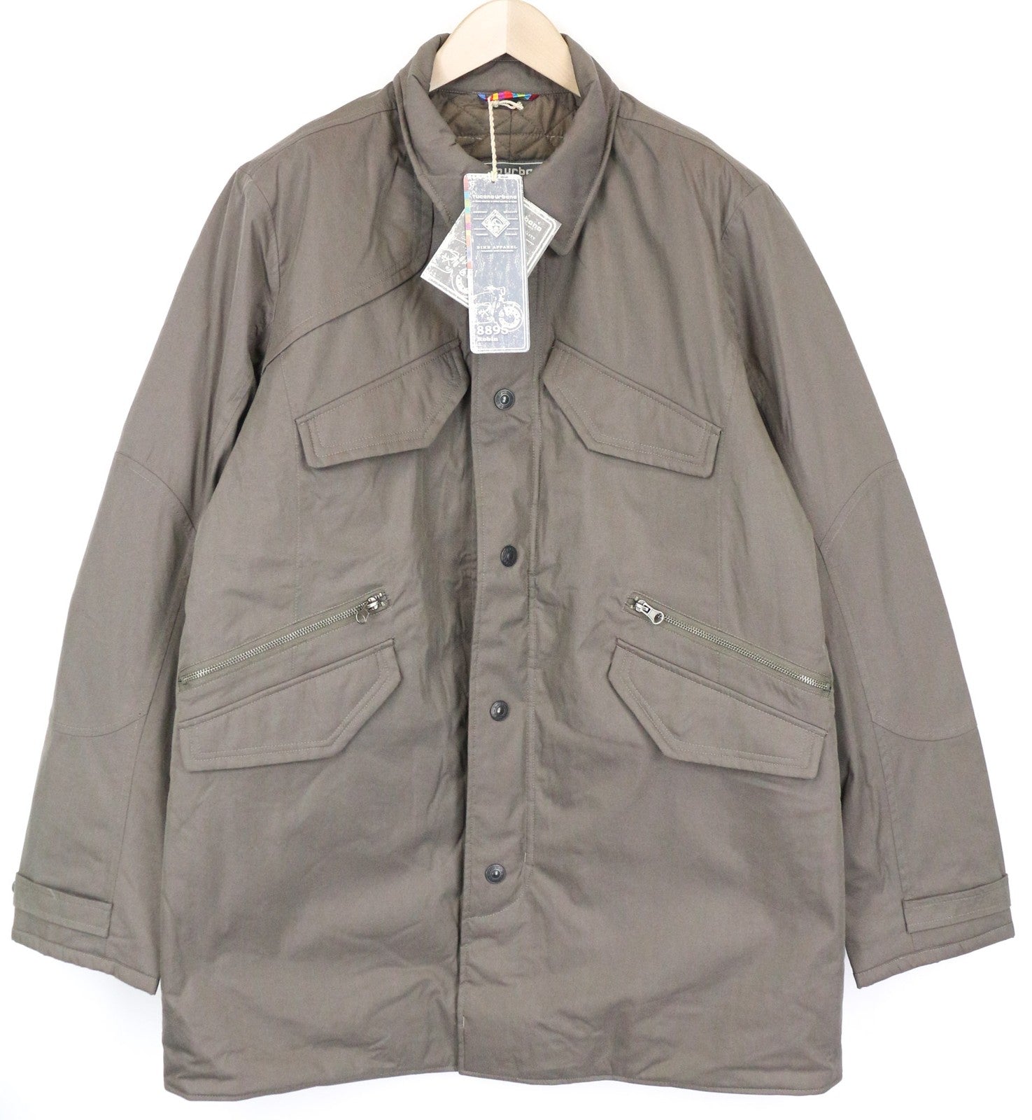 TUCANO URBANO Robin Men's XL Beige Brown Waterproof Cotton Blend Trench