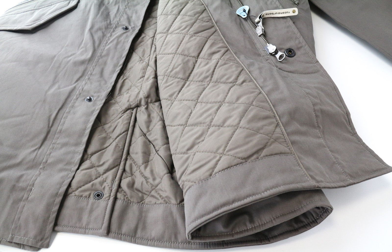 TUCANO URBANO Robin Men's XL Beige Brown Waterproof Cotton Blend Trench