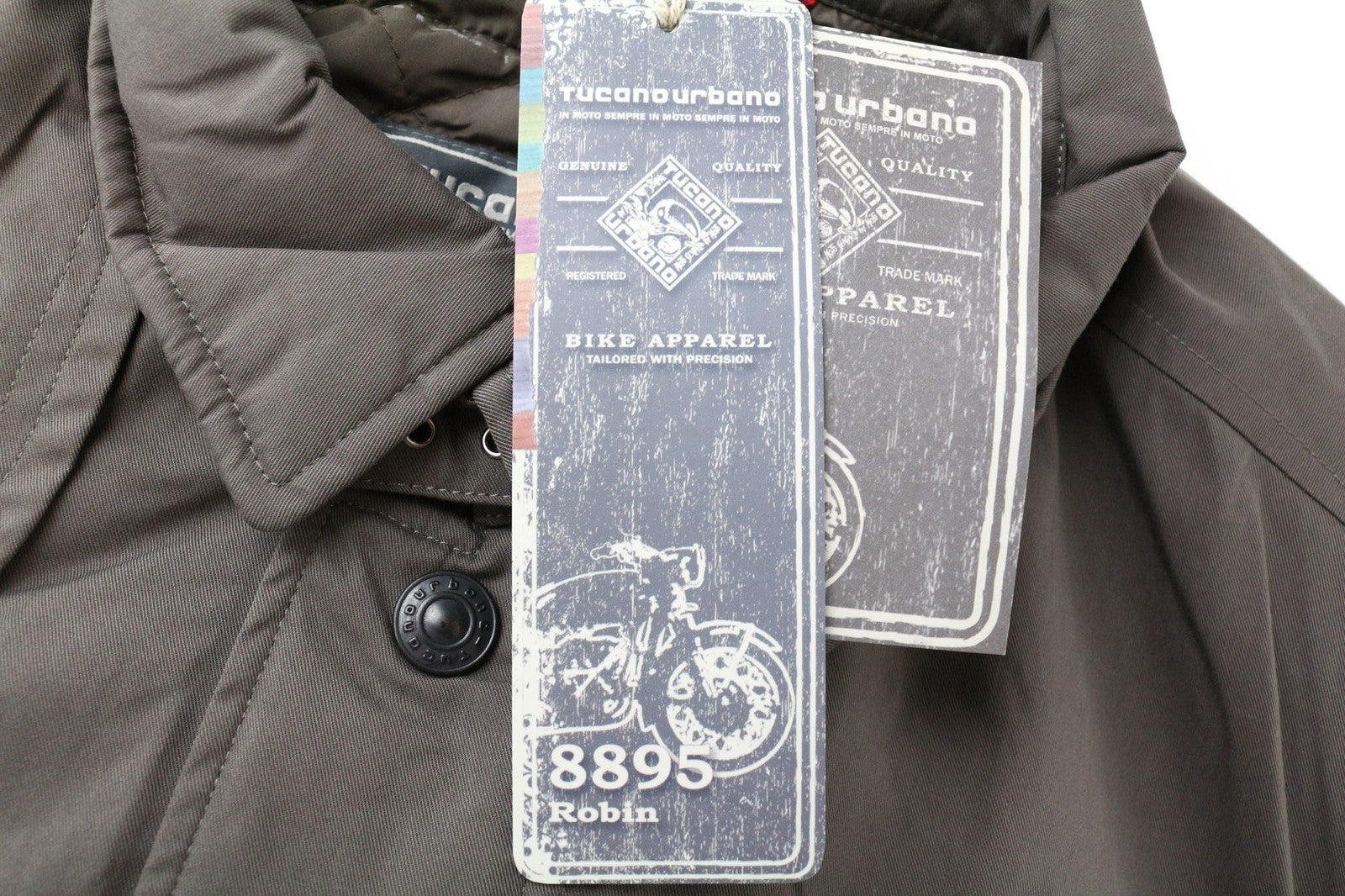 TUCANO URBANO Robin Men's XL Beige Brown Waterproof Cotton Blend Trench