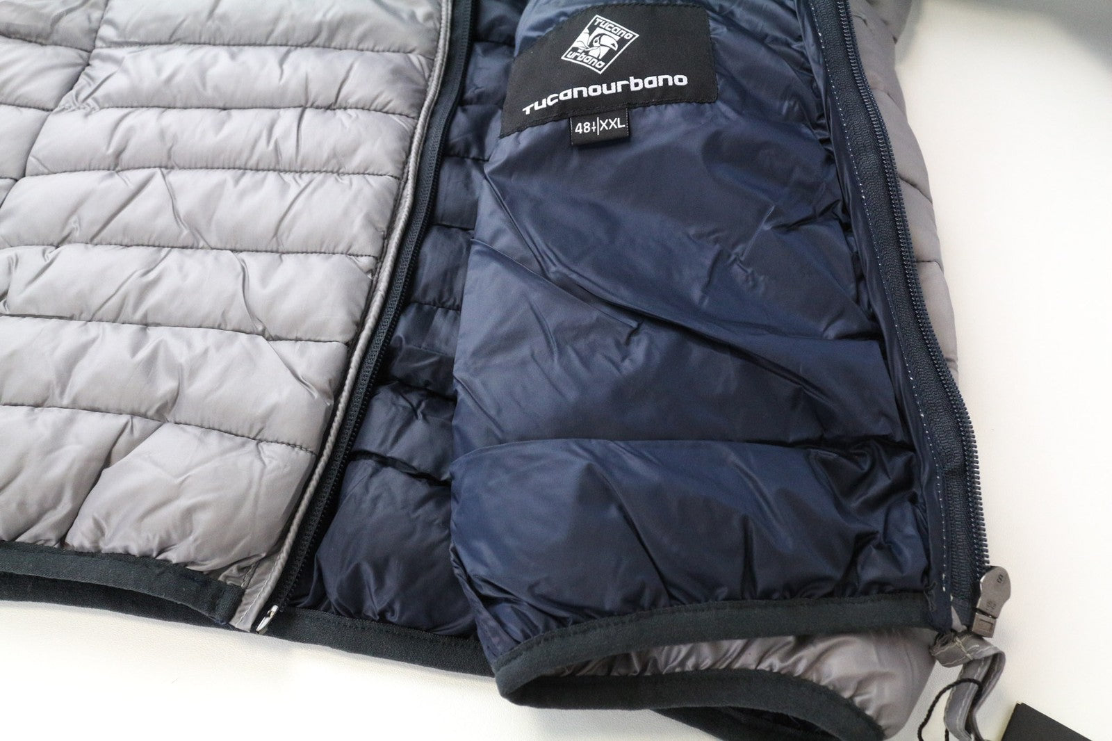 TUCANO URBANO Lot Pack Lady Women's Grey 2XL Thermal Lined Padded Windbreaker