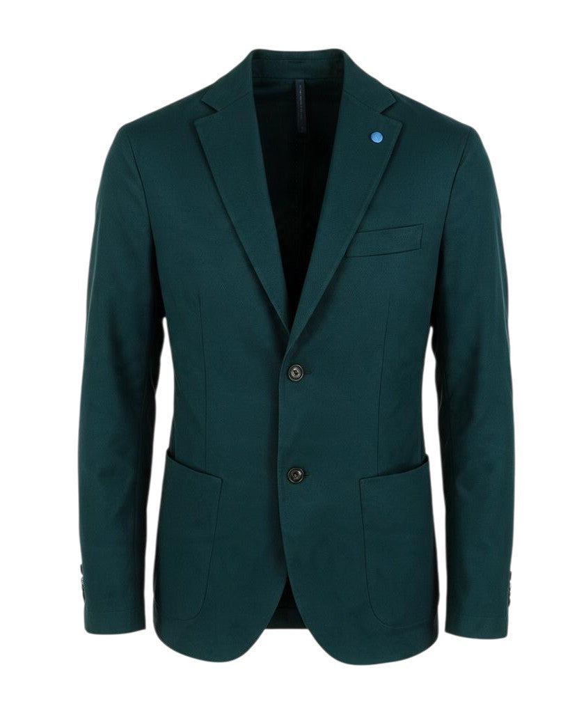 Green Cotton Blazer