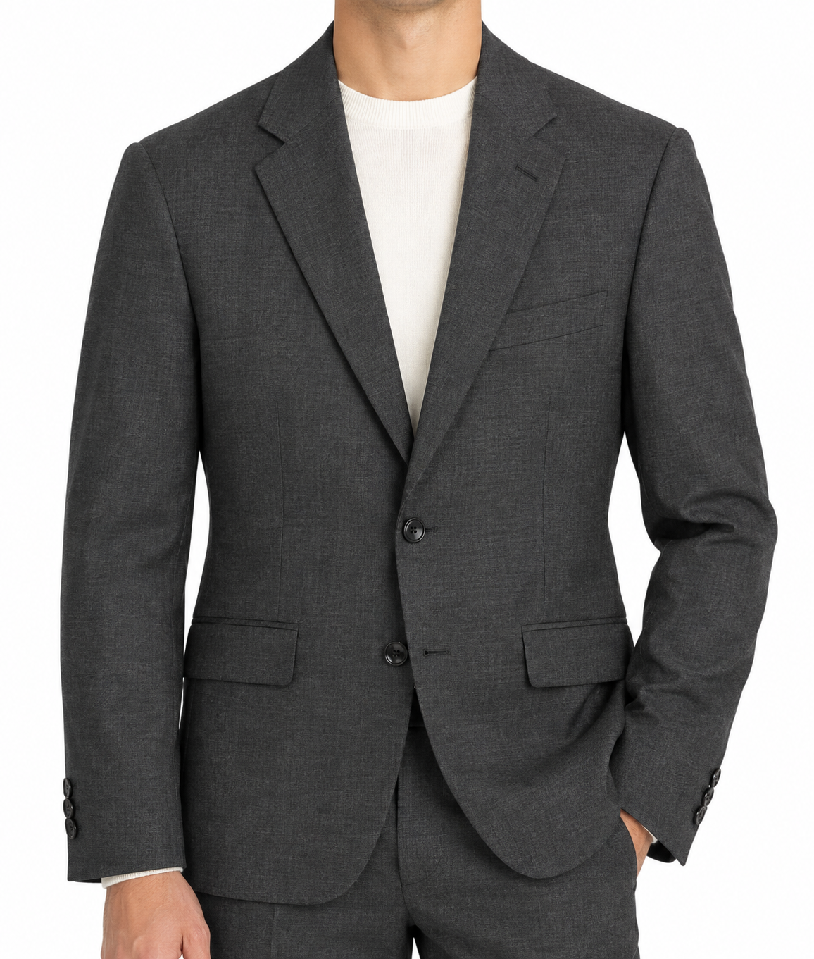 Grey Wool Blazer