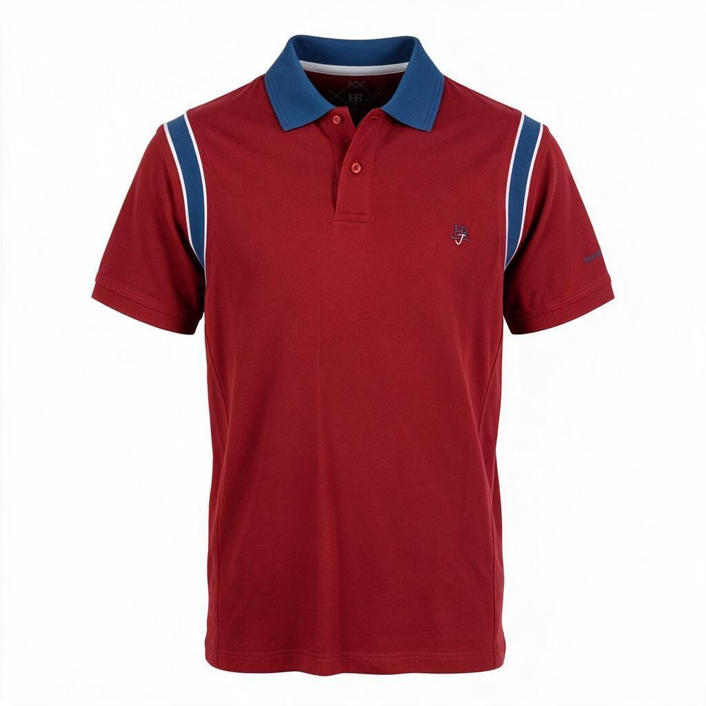 Red Cotton Polos