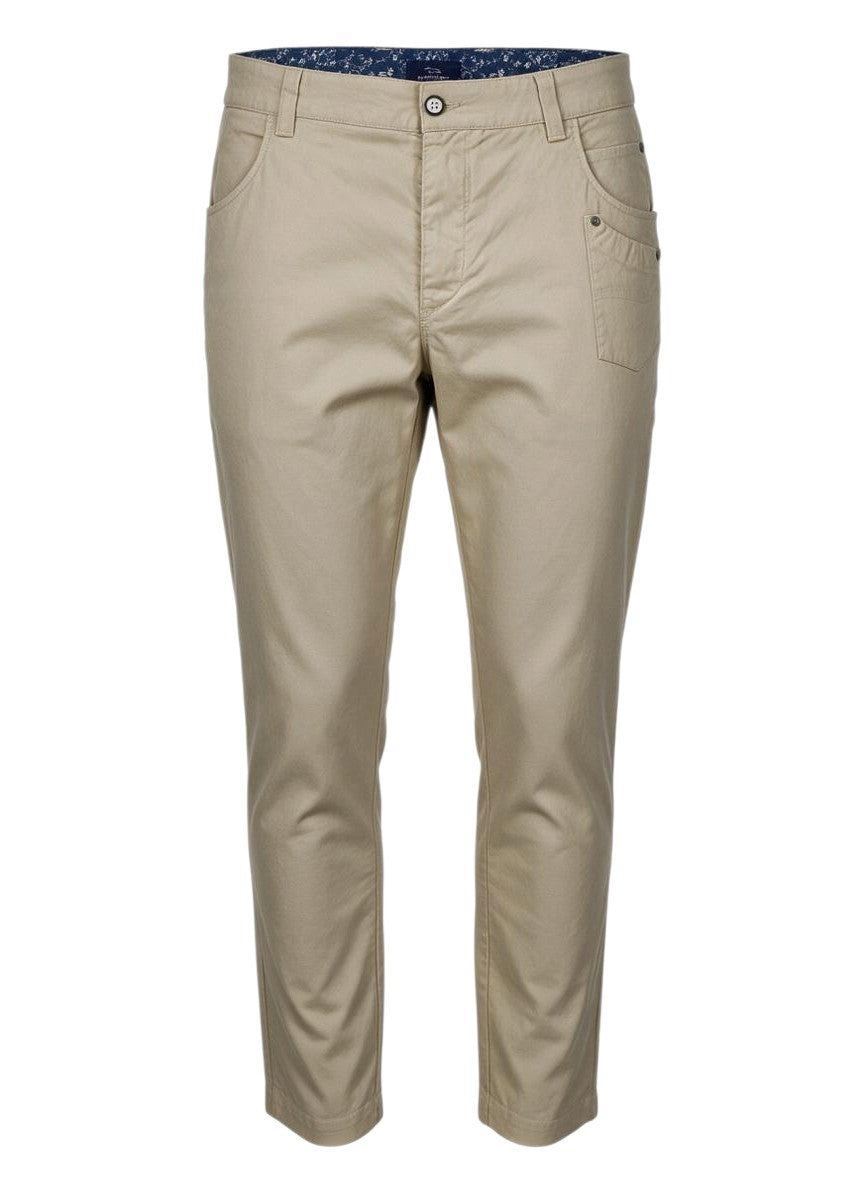 Beige Cotton Trousers