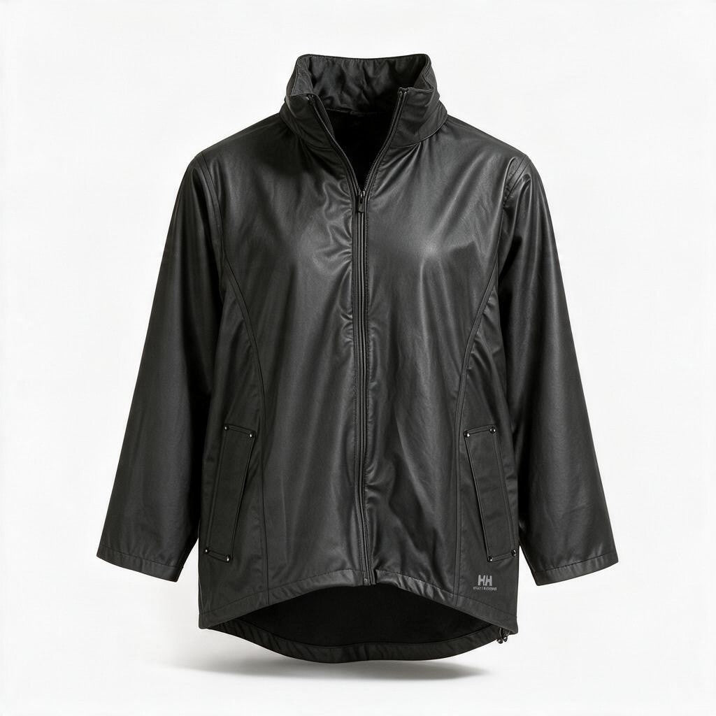 Black Polyurethane Jacket