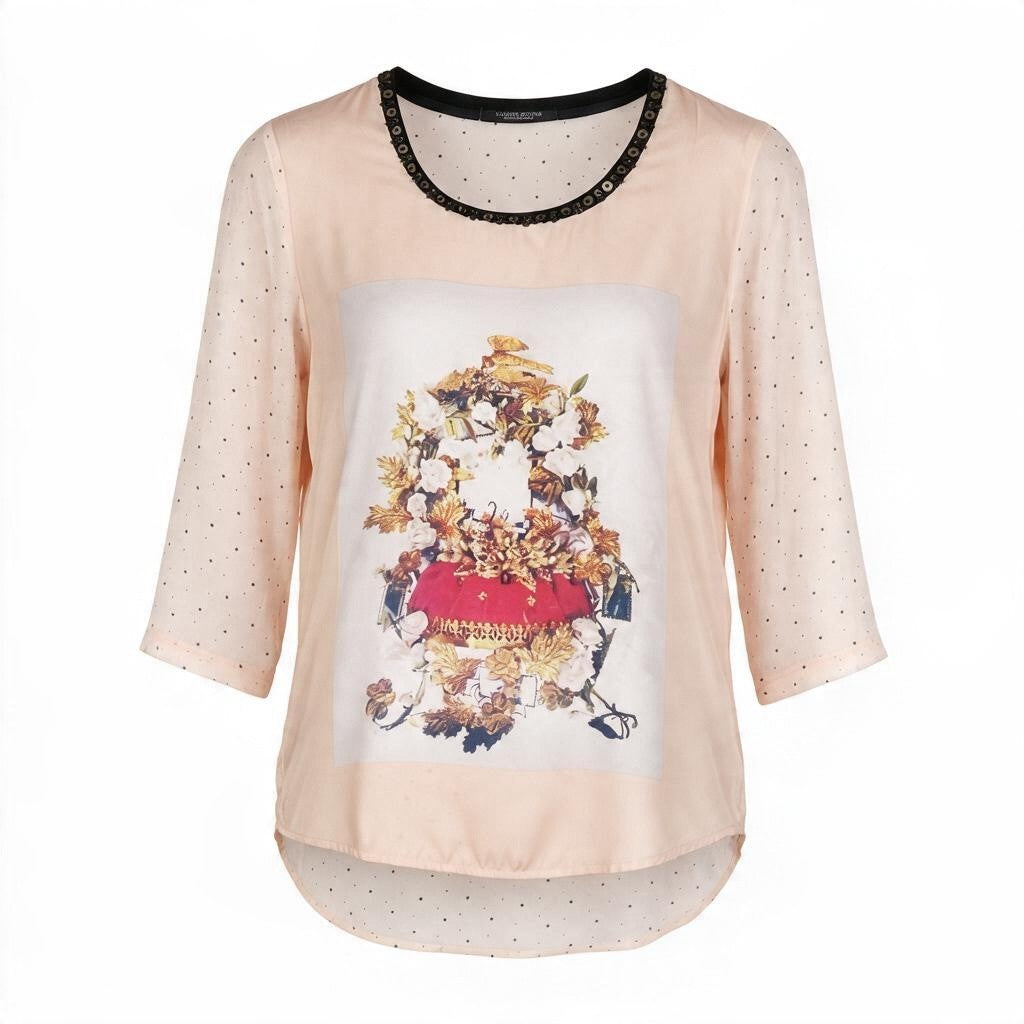 Pink Polyester T-Shirt