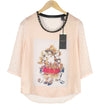 Pink Polyester T-Shirt