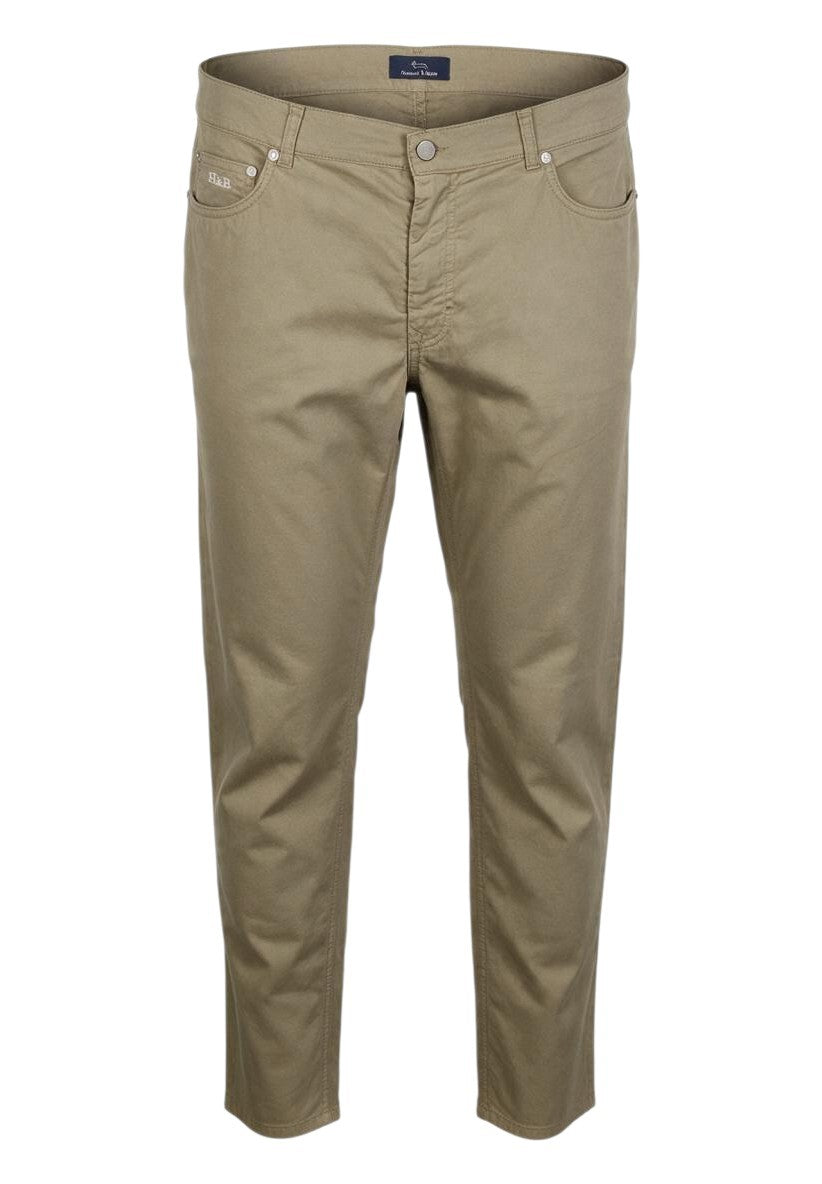 Beige Cotton Trousers