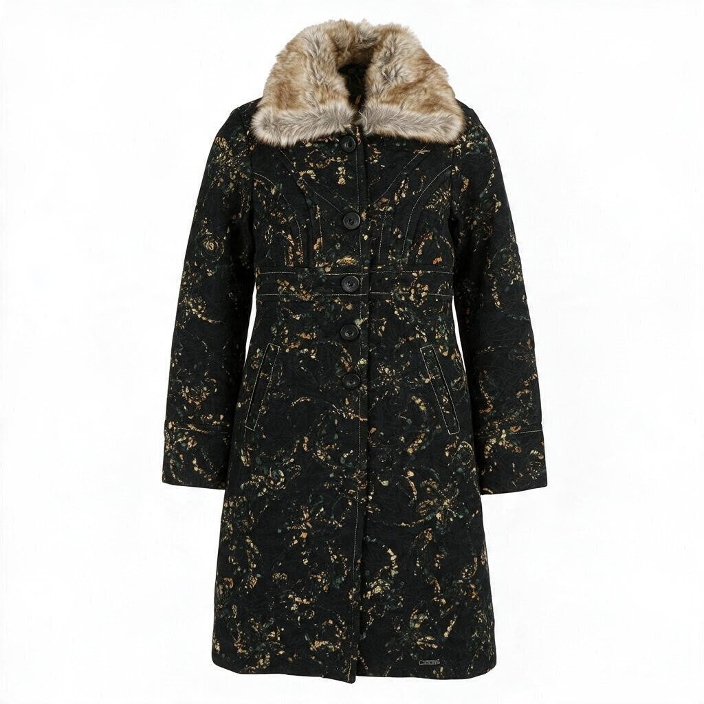 Multicoloured Polyester Coat