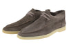 Grey Leather Desert Boots