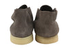 Grey Leather Desert Boots
