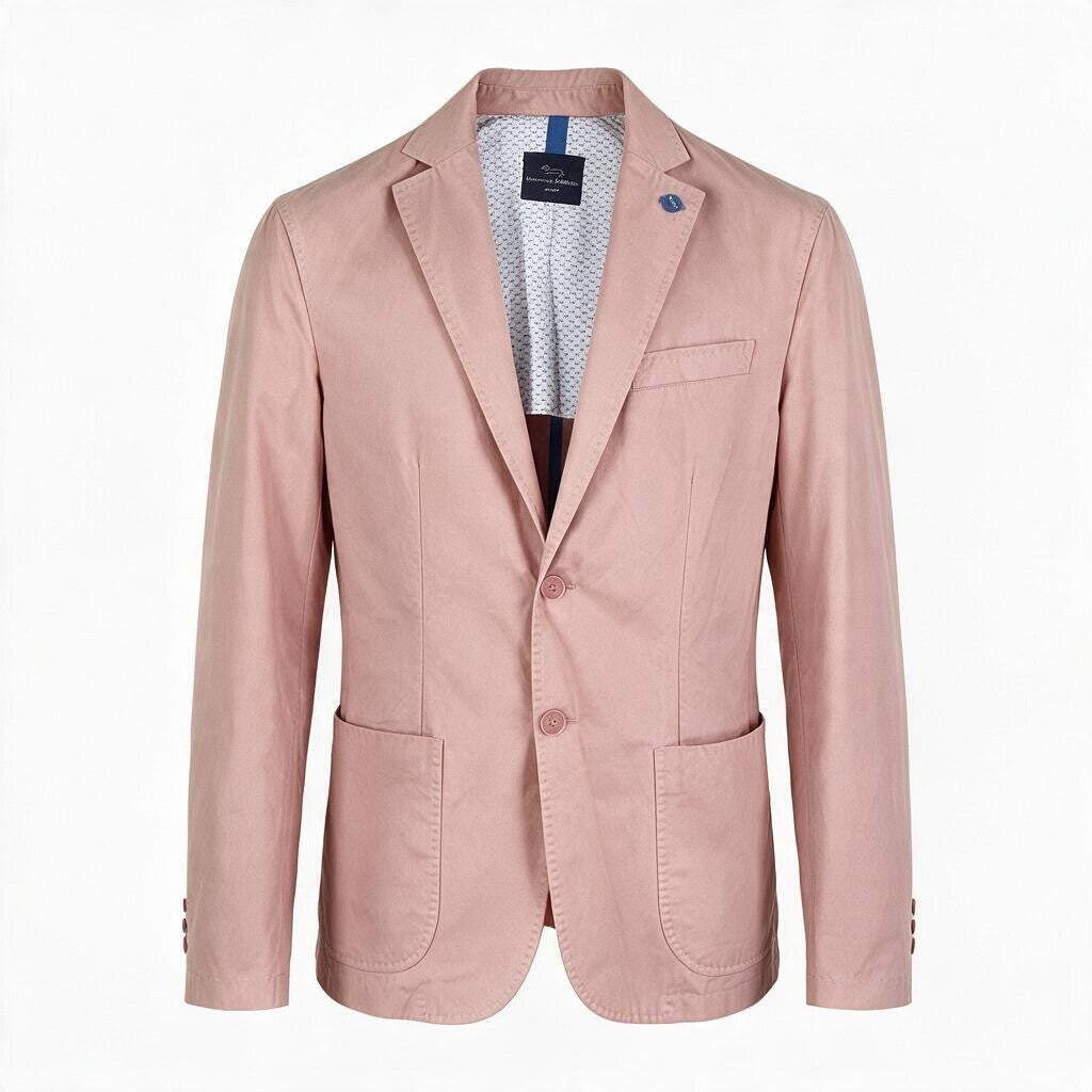 Pink Cotton Blazer