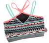 Multicolored Polyester Sports Bra