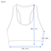 Multicolored Polyester Sports Bra