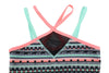 Multicolored Polyester Sports Bra