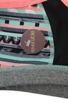 Multicolored Polyester Sports Bra