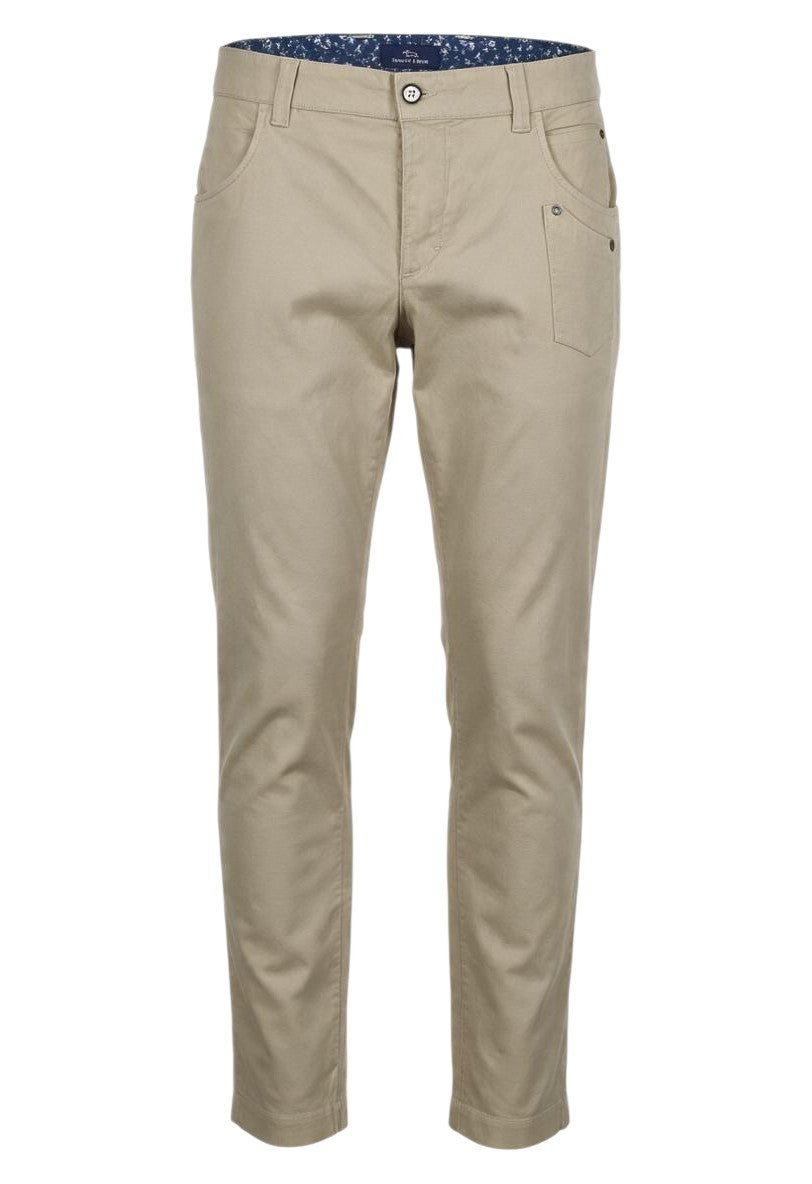 Beige Cotton Trousers