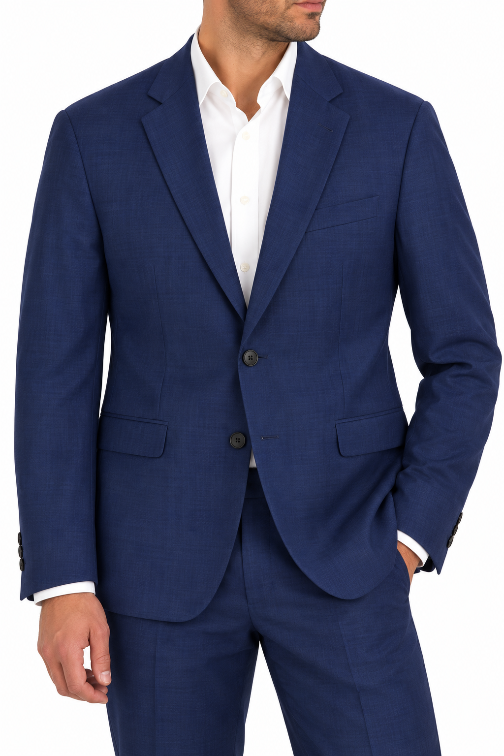Blue Polyester Blazer