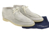 Grey Leather Desert Boots