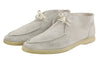 Grey Leather Desert Boots