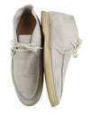 Grey Leather Desert Boots