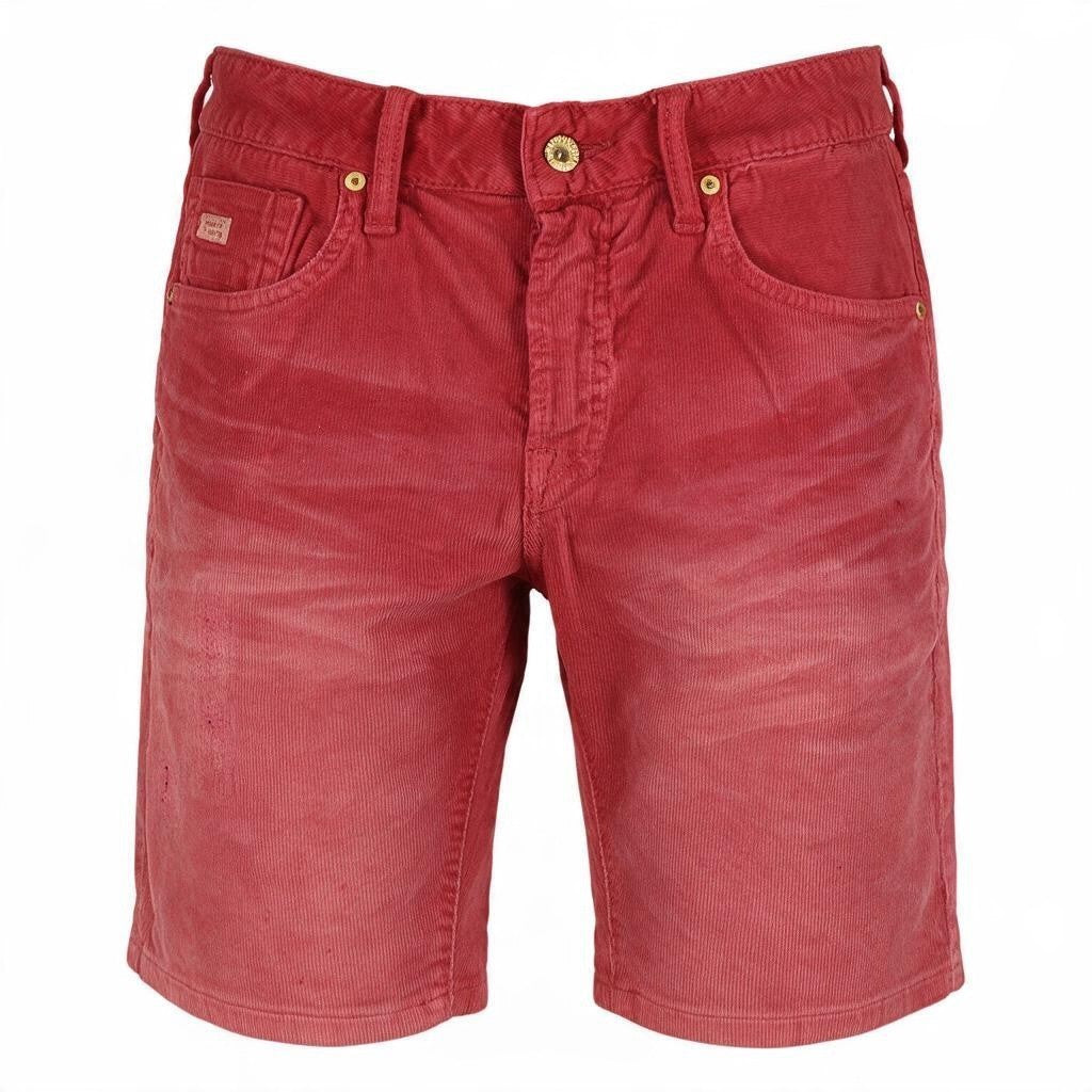 Red Cotton Shorts